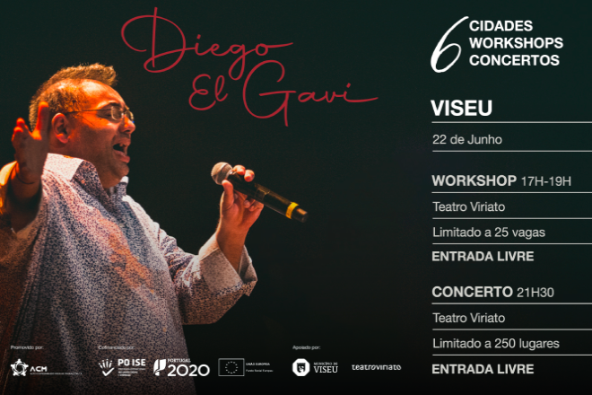 Viseu recebe “Tour Diego El Gavi: Seis Cidades, Seis Workshops, Seis Concertos”