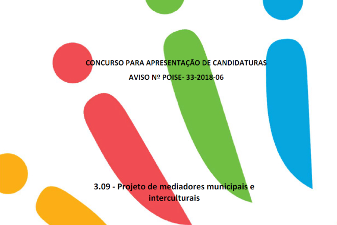 Aviso Nº POISE 33‐2018‐06 - Projeto de Mediadores Municipais e Interculturais